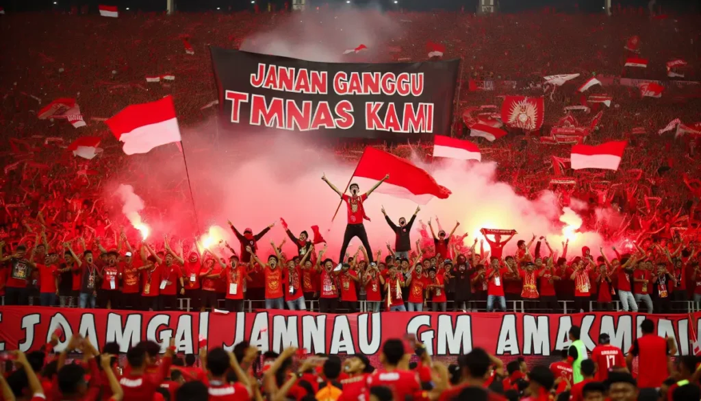 Aksi Suporter Garuda di Laga Tandang: Jangan Ganggu Timnas Kami