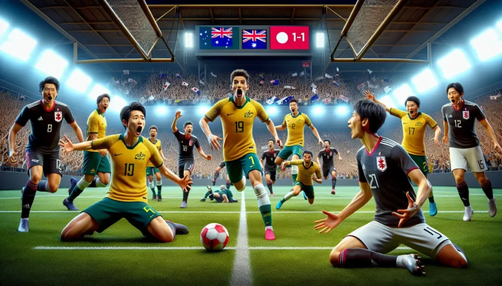 Berbalas Gol Bunuh Diri, Jepang Vs Australia Tuntas 1-1