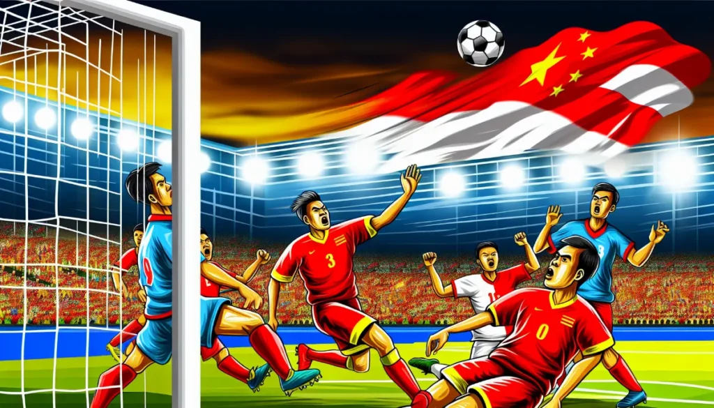 China Vs Indonesia: Gol Pertama Tim Dragon!