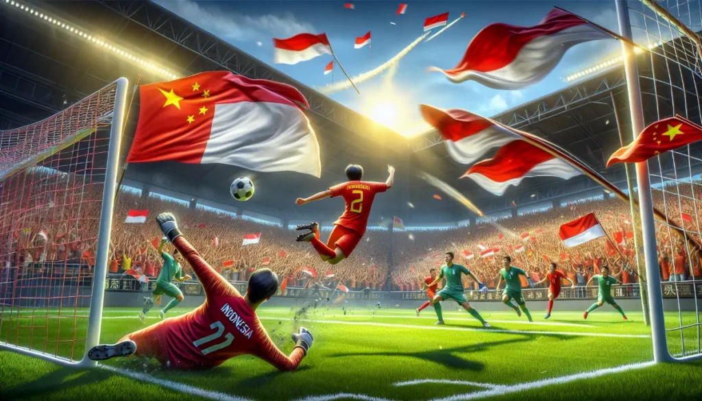 China Vs Indonesia: Gol Pertama Tim Dragon!