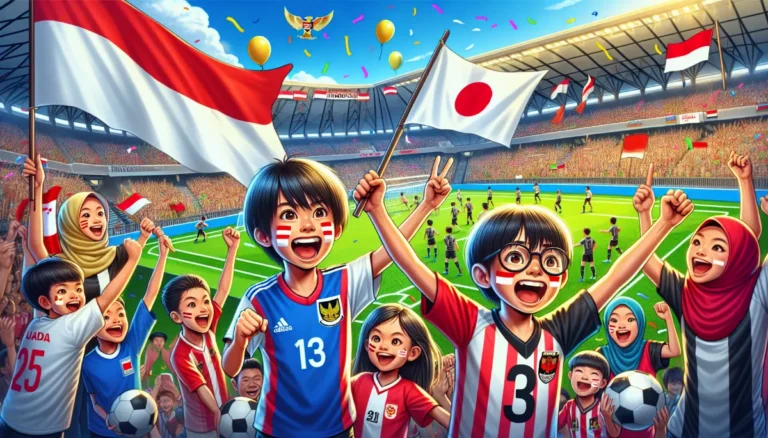 Anak-anak Meramaikan Laga Konsolidasi Timnas Indonesia Vs Jepang