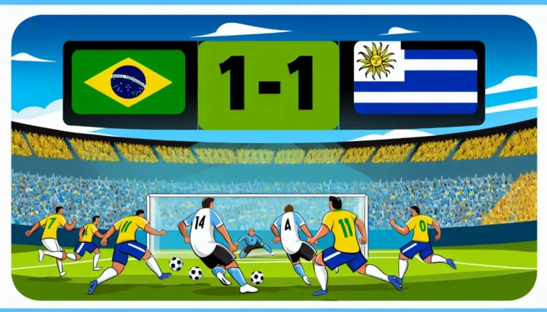 Brasil Vs Uruguay: Pertandingan Berakhir Imbang 1-1